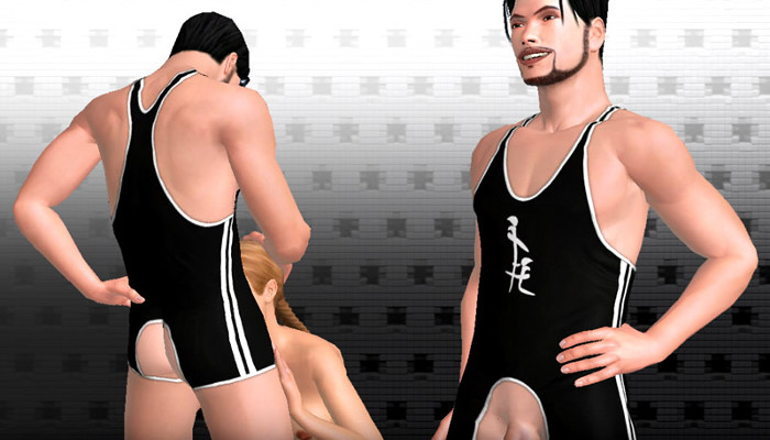 Deux avatars masculins en tenues sportives noires.
