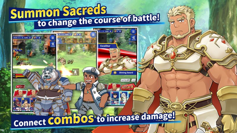 Écran de combat RPG avec capacités de personnages et commandes de combos.