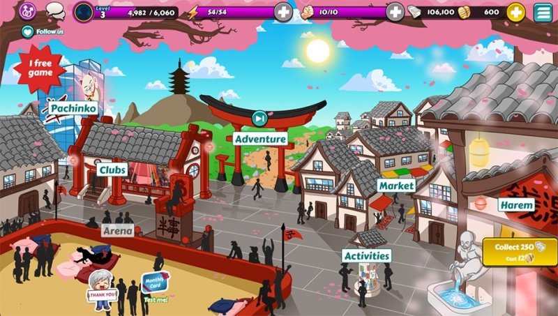 Carte colorée du monde du jeu web vue du dessus.