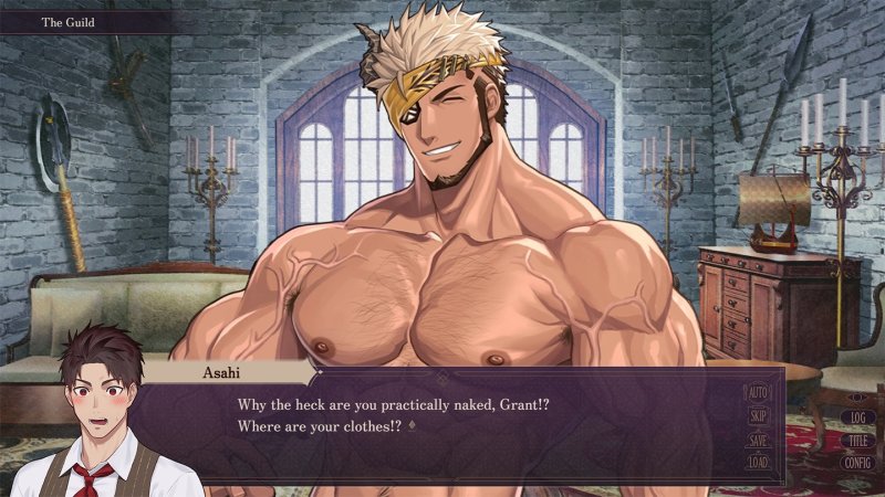 Portrait d’un guerrier adulte musclé pendant un dialogue fantastique.