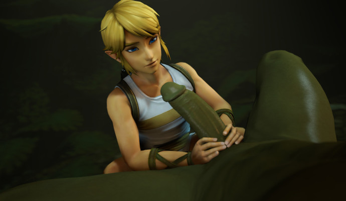 Avatar masculin blond allongé dans un intérieur sombre.